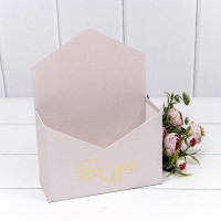 Коробка "Конверт" 18*24*7 "For you" Пыльно-розовый 1/8 1/72 Арт: KPL0024