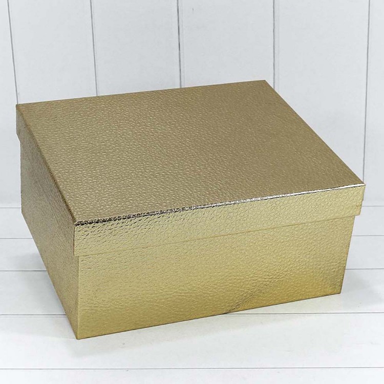 Коробки Прямоугольные Набор 1/10 35,5*30*17 "Кожа крокодила" Золотой 1/6 Арт: 720688/2