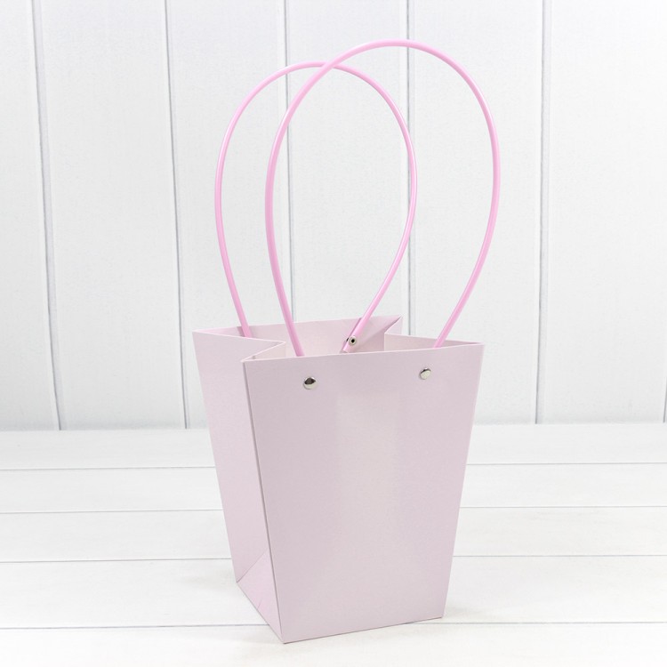 Пакет подарочный "Ваза для цветов" 20*17*12 Бледно-сиреневый 1/10 1/120 Арт: 000170E/2085