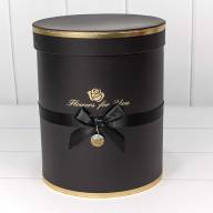 Коробки Цилиндр Набор 1/6 21*25,5 &quot;Flowers for you&quot; Чёрный 1/8 Арт: 720950/6 - Коробки Цилиндр Набор 1/6 21*25,5 "Flowers for you" Чёрный 1/8 Арт: 720950/6
