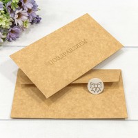 Конверт подарочный 16,9*9,4см 1223 1/10 1/250 Арт: 003012/23