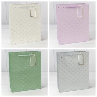 Пакет подарочный с тиснением "Сердечки" (микс 2) 26*32*12 210г 1/20 1/240 Арт: 000545C