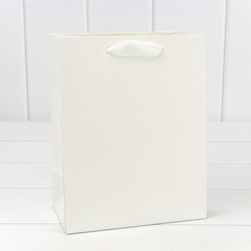 Пакет подарочный Белый 18*23*10 230г 1/20 1/160 Арт: 000200E