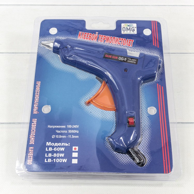 Пистолет для горячего термопластичного клея 60W 1/48 Арт: 0002016-2