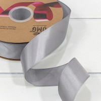Лента Атласная Полиэстер класс А 3,8см*100ярд Серый 1/6 1/24 Арт: 556-38/014