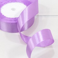 Лента Атласная Сатин 2,5см*25ярд Фиалковый 1/5 1/120 Арт: 562-25/113