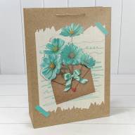 Пакет подарочный с 3D аппликацией "Цветы" (микс 115) 30*41,5*12 210г 1/20 1/80 Арт: 000115A - Пакет подарочный с 3D аппликацией "Цветы" (микс 115) 30*41,5*12 210г 1/20 1/80 Арт: 000115A