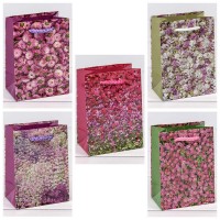 Пакет подарочный "Цветы" (микс) 8*11*5 1/20 1/800 Арт: 00019I