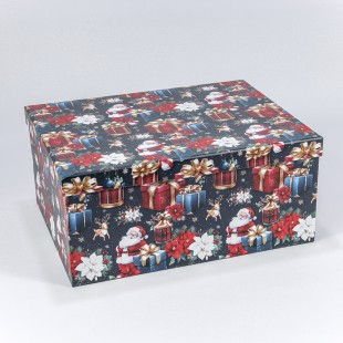 Коробки Прямоугольные Набор 1/10 34*26*15,3 "Новый год"-3598 1/6 Арт: 730604/3598